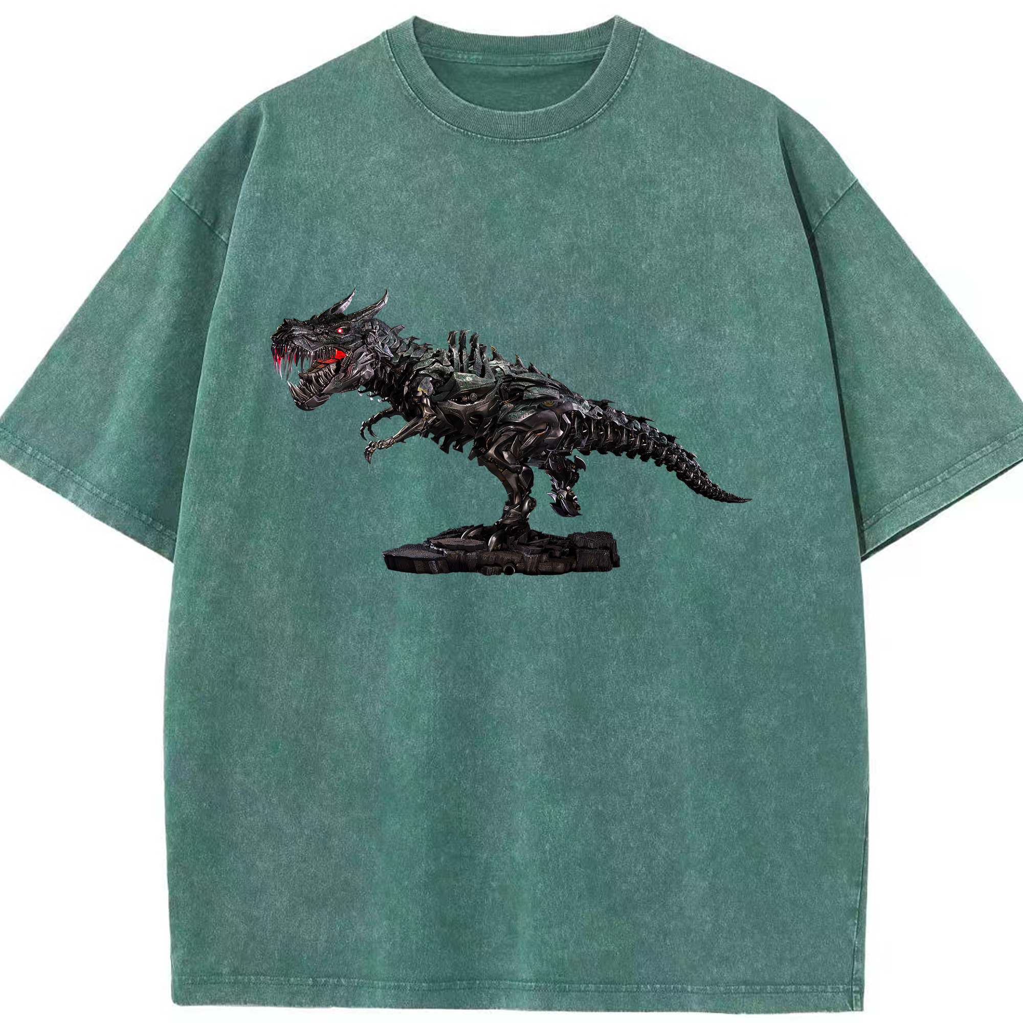 （画像用）  綿100% ヴィンテージ風 半袖Tシャツ（フロントプリント）